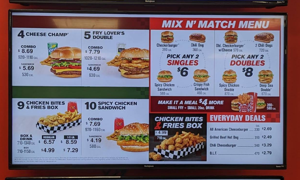 Checkers Menu With Prices 2026 Burgers Fries More