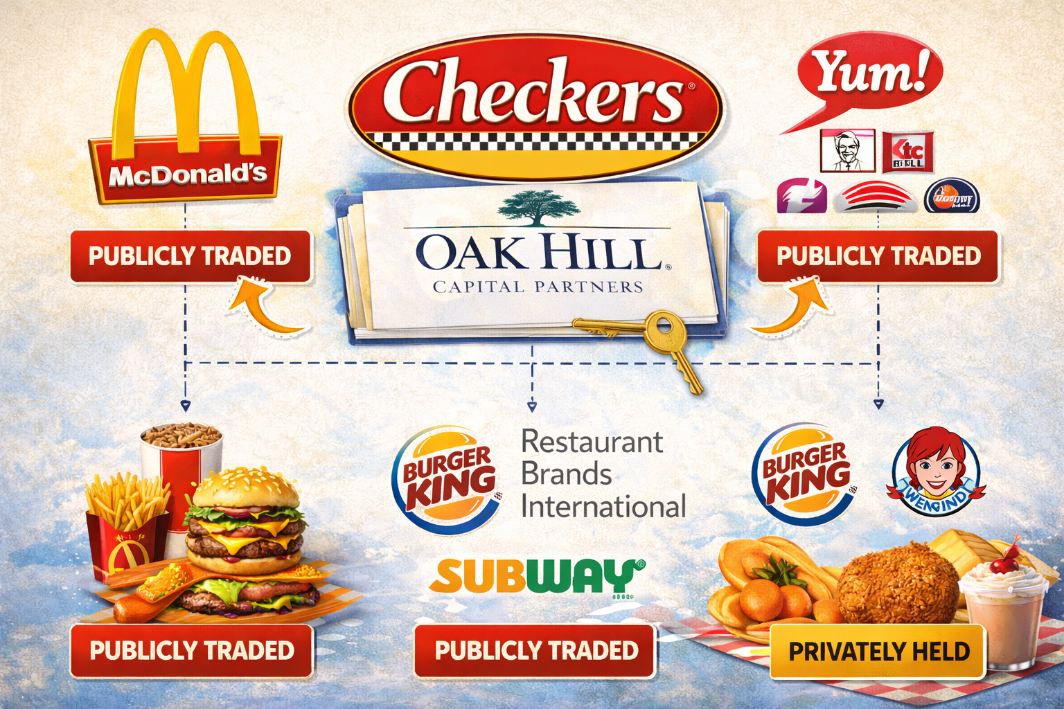 Checkers Ownership Compared to Other Fast-Food Chains