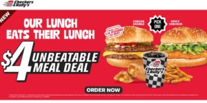 What is the $4 Meal at Checkers?