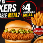 What is checkers $4 unbeatable meal?