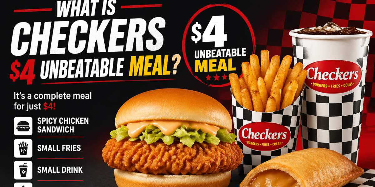 What is checkers $4 unbeatable meal?