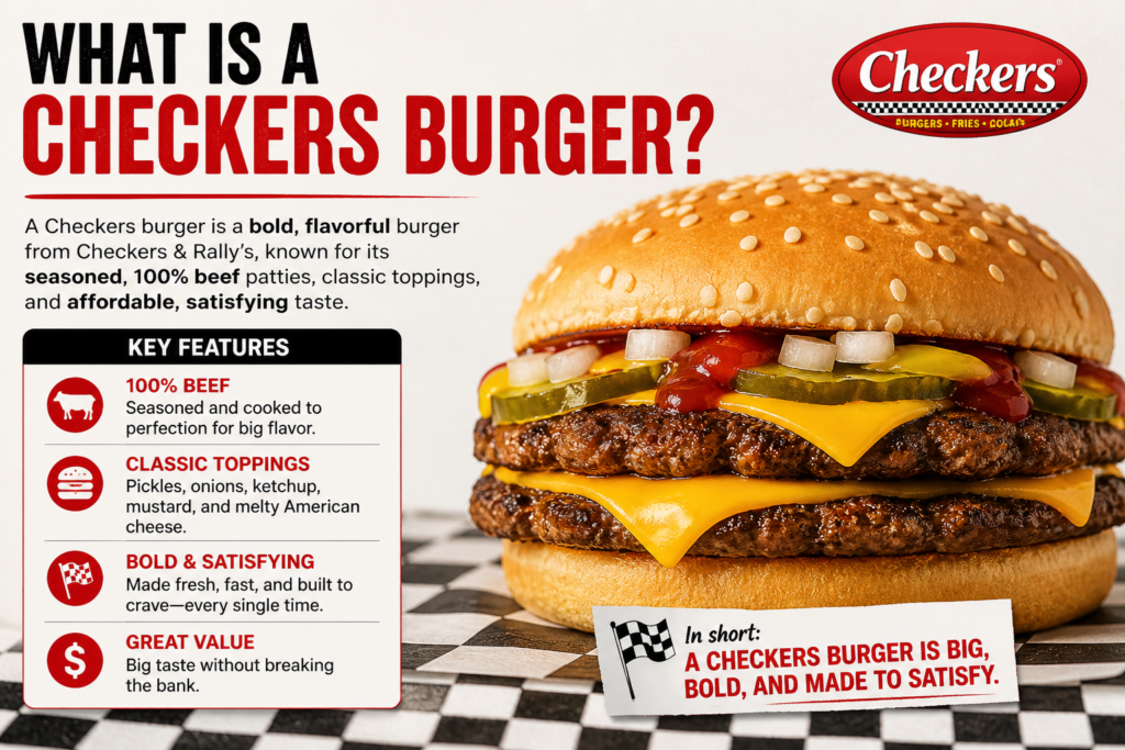 what is a checkers burger
