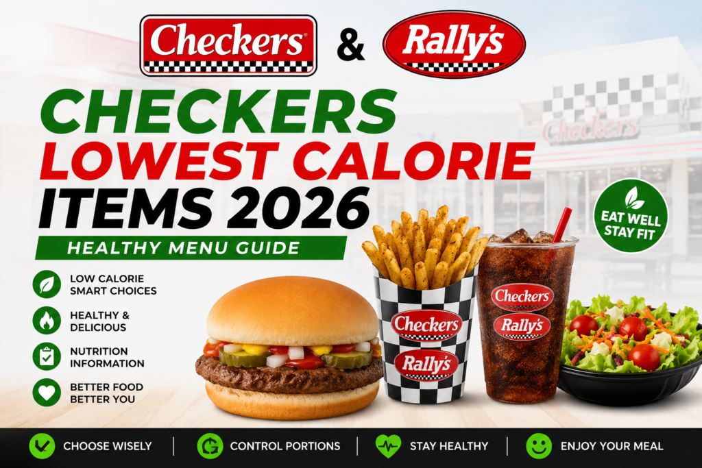 Checkers Lowest Calorie Items 2026 | Healthy Menu Guide