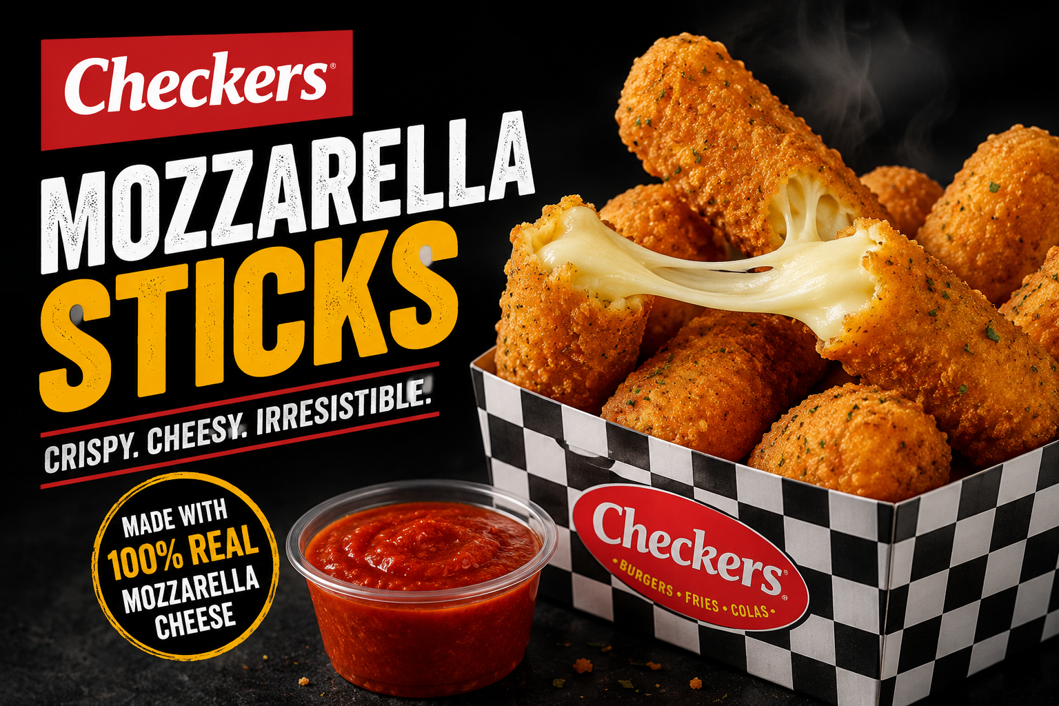 Checkers Mozzarella Sticks