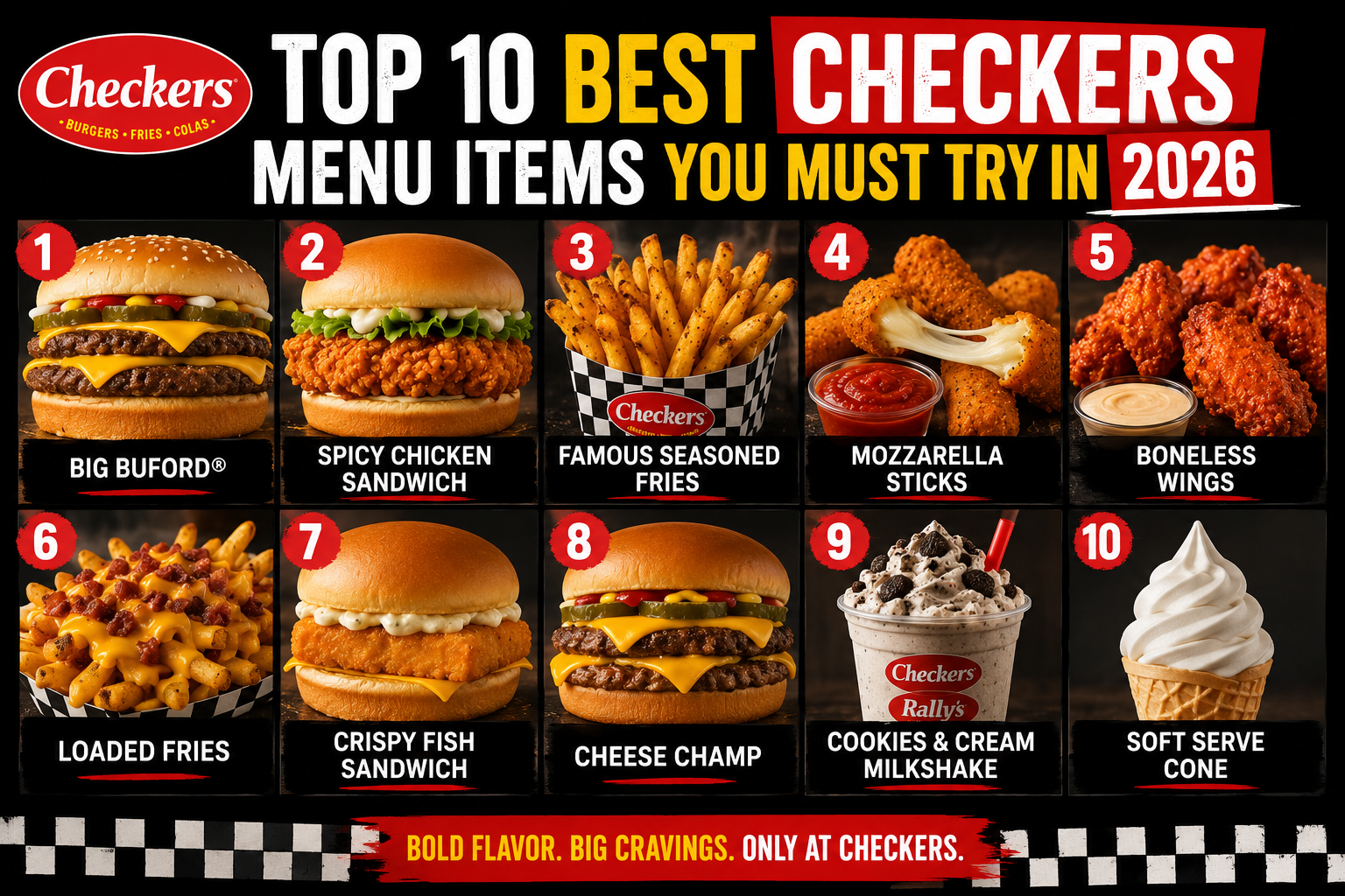 Top 10 Best Checkers Menu Items You Must Try in 2026