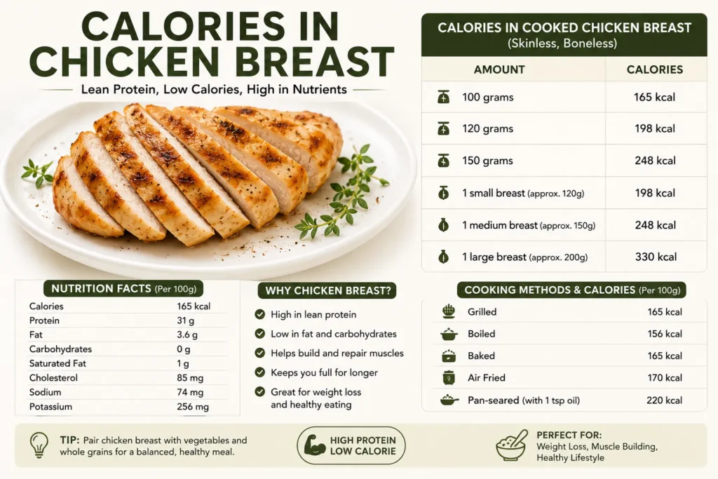 calories in chicken breast
