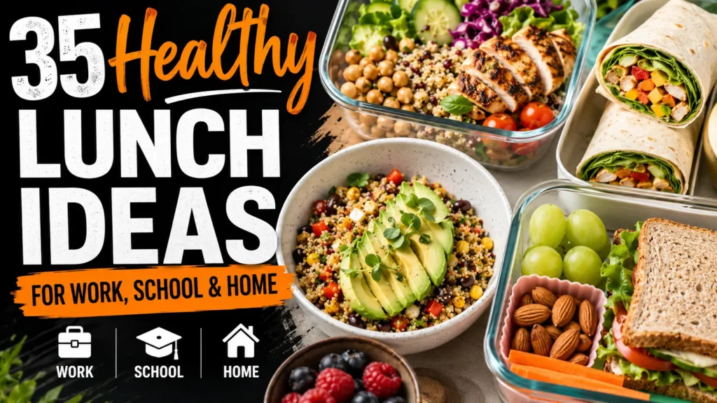 35 Healthy Lunch Ideas for Work, School & Home