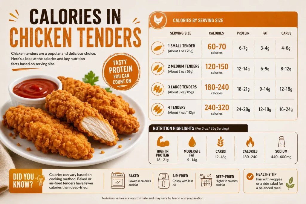 Calories in Chicken Tenders