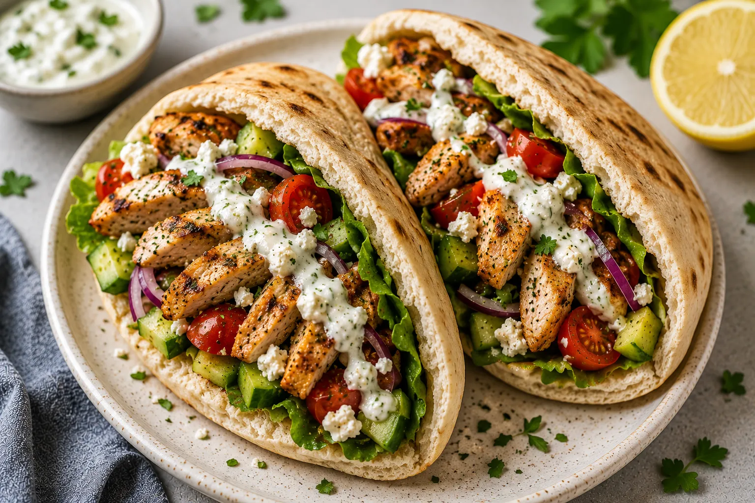 Grilled Chicken Pita